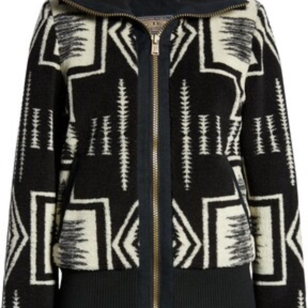 Pendleton Women's Foxglove Print Zip Jacket Size Medium